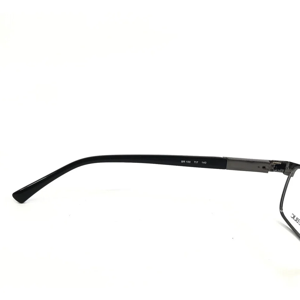 Banana Republic Eyeglasses Frames BR100 TI7 Ruthenium Matte Black Gray 52-18-140